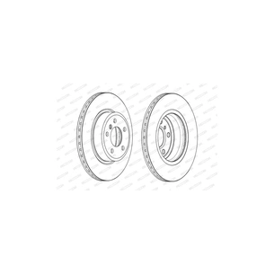 Гальмівний диск FERODO DDF2039C зображення 1