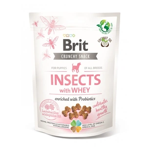 Ласощі для собак Brit Care Dog Crunchy Cracker Puppy Insects комахи, сироватка і пробіотики 200 г (8595602551514) зображення 1