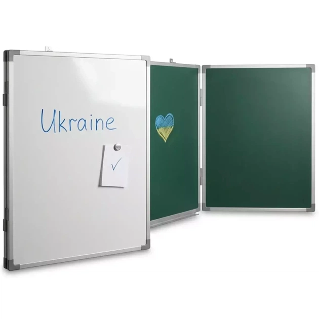 Шкільна дошка Sector магнітна крейдово-маркерна дошка 400х100 ( (КМ4010) - picture 5