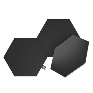 Додаткові панелі Nanoleaf Shapes Ultra Black Hexagons Expansion Pack, Apple HomeKit, 3 шт. (NL42-0101HX-3PK) зображення 1