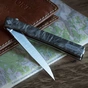 Ніж Ocaso Solstice, Engraved titanium, Topo Pattern, Satin (10ETS) - зменшене зображення 2