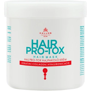Маска для волосся Kallos Cosmetics Hair Pro-Tox Відновлювальна з кератином, колагеном і гіалуроновою кислотою 500 мл (5998889511500) зображення 1
