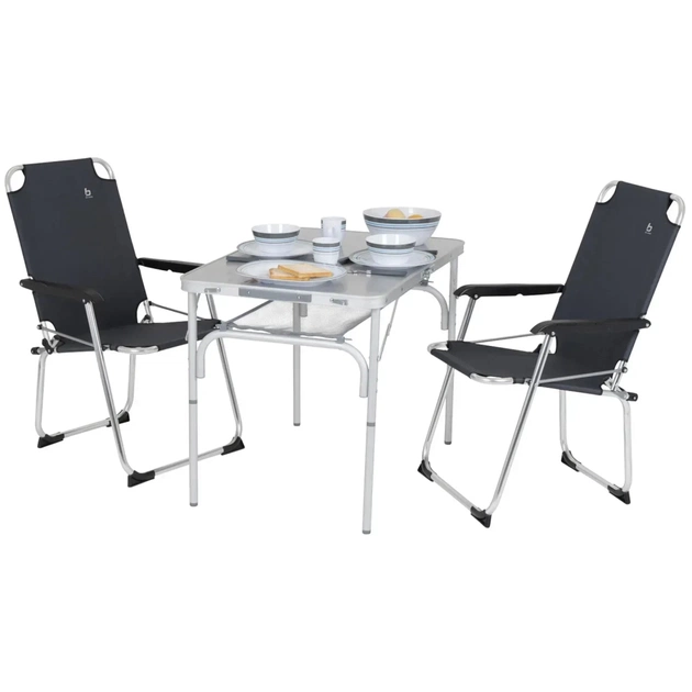 Туристический стол Bo-Camp Premium 90x60 cm Grey (1404402) (DAS303276) - изображение 12