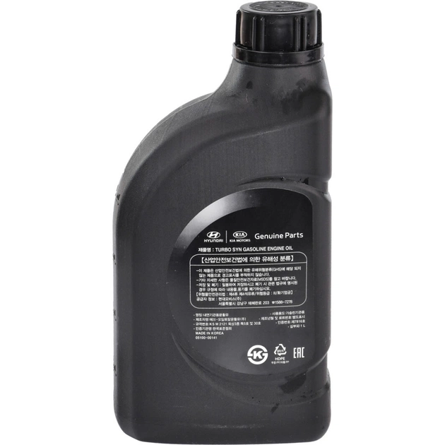 Моторна олива Mobis Hyundai/KIA Turbo SYN 5W-30 1л (0510000141) - зображення 3