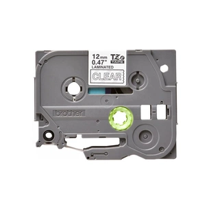 Стрічка для принтера етикеток Brother 12mm Laminated, white on transparent (TZE135) зображення 1
