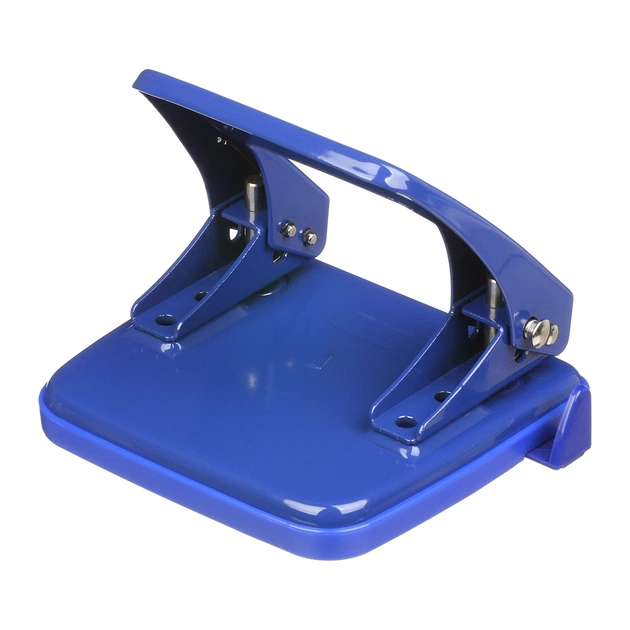 Діркопробивач Buromax металевий, до 25 аркушів, 122 х 108 х 54 мм, синій (BM.4030-02) - picture 2