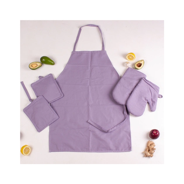 Фартух MirSon Набір №214 - Lavender дві прихватки + дві рукавички-прихватки + фартух (2200006754329) - picture 2