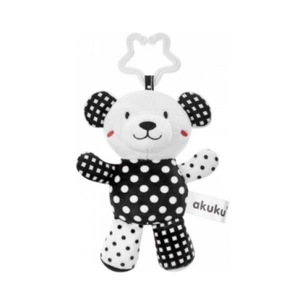 Іграшка на коляску Akuku Ведмедик, чорно-білий (A0470) зображення 1