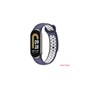Ремінець до фітнес браслета BeCover Vents Style для Xiaomi Mi Smart Band 8 Blue-White (709419) - зменшене зображення 1