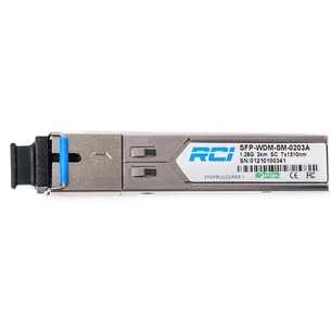 Модуль SFP 1G, 20km, SC, Tx 1310nm RCI (SFP-WDM-SM-0220AD) зображення 1
