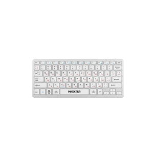 Клавіатура Maxxter KBW-C01S-UA Wireless UA White (KBW-C01S-UA) зображення 1