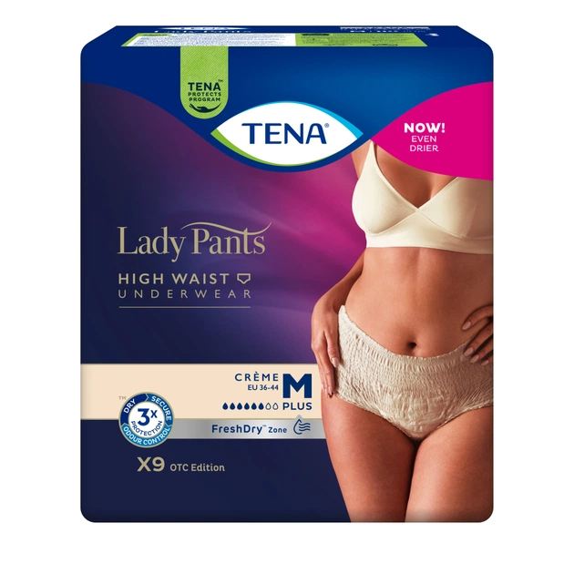 Підгузки для дорослих Tena Lady Pants Plus M для жінок 9 шт Creme, East (7322540920772) - зображення 1