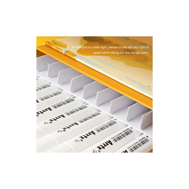 Художній маркер Arrtx Спиртові Alp ASM-02YL 40 кольорів Жовтий тон шкіри шкіри (LC302185) - picture 8