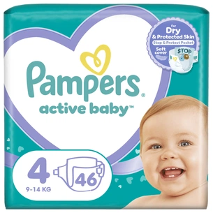 Підгузки Pampers Active Baby Maxi Розмір 4 (9-14 кг) 46 шт (8001090949097) зображення 1