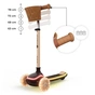Самокат Kinderkraft 2-в-1 Raket Up Beige (KRRAUP00BEG0000) (5902533930975) - зменшене зображення 4
