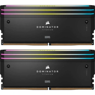 Модуль пам'яті для комп'ютера DDR5 32GB (2x16GB) 6000 MHz Dominator Titanium RGB Corsair (CMP32GX5M2B6000C30) зображення 1