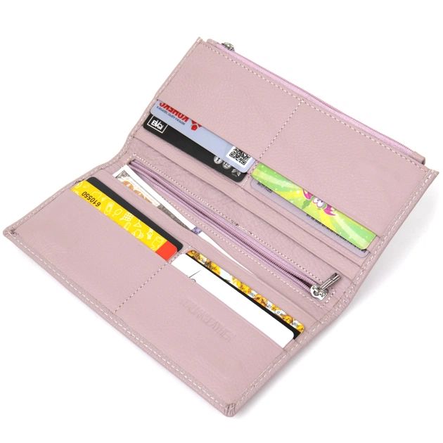 Гаманець ST Leather Шкіряний Ліловий (19384) - зображення 6