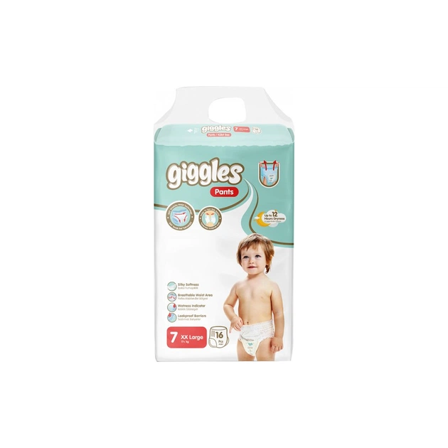 Підгузки Giggles XL 17+ кг 16 шт (8680131205172) - зображення 1