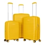 Набір валіз 2E Aero (L+M+S), бурштиново-жовті (2E-SPP-AERO-SET3-AY) - зменшене зображення 1