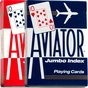 Гральні карти Bicycle Aviator Jumbo Index (red, blue) (AIRB-2) - зменшене зображення 1