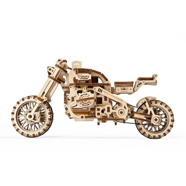 Конструктор Ugears Scrambler UGR-10 з мотоколяскою (70137) - изображение 5
