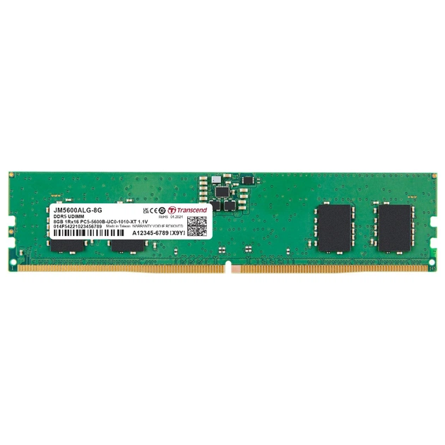 Модуль пам'яті для комп'ютера DDR5 8GB 5600 MHz Transcend (JM5600ALG-8G) - изображение 1