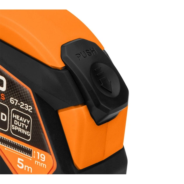 Рулетка Neo Tools 5мx19мм, з фіксатором змотування, магніт (67-232) - picture 8