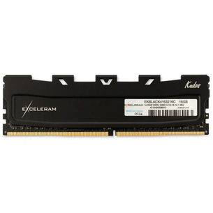 Модуль пам'яті для комп'ютера DDR4 16GB 3200 MHz Black Kudos eXceleram (EKBLACK4163216C) зображення 1