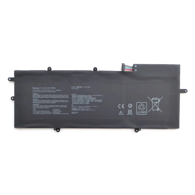 Акумулятор до ноутбука Asus ZenBook UX360UA C31N1538, 4940mAh (57Wh), 3cell, 11.55V, Li-Pol AlSoft (A47981) - изображение 1