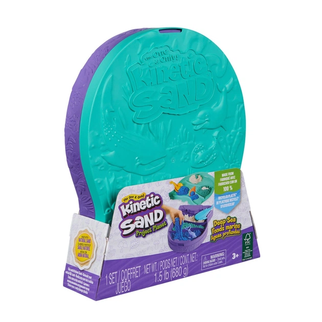 Набор для творчества Kinetic Sand Морские глубины 3 цвета 680 г (71670) - изображение 1