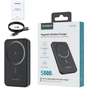 Батарея універсальна Choetech Magnetic Wireless 5000mAh, 20W, PD, Qi-15W, Black (B709-CCBK) - зменшене зображення 3