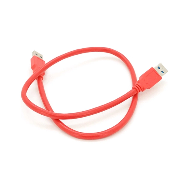 Дата кабель USB 3.0 AM/AM 0.6m red Voltronic (YT-3.0AM+AM-0.6R) - изображение 1