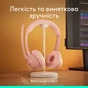 Навушники Logitech Zone 300 Bluetooth Rose (981-001412) - зменшене зображення 8