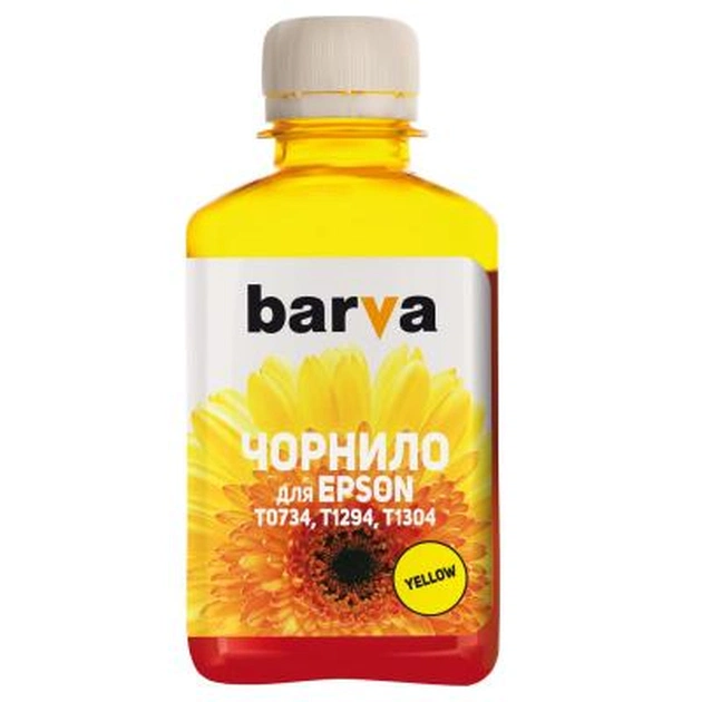 Чернила Barva Epson T1304/T1294/T1284/T1034/T0734 Yellow 180 г pigm. (E130-538) - изображение 1