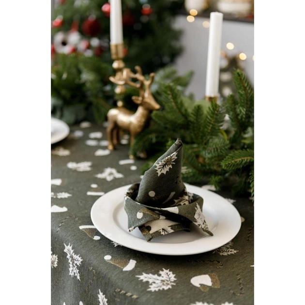 Скатертина Прованс Шапочки на зеленому 136х180 см (036858) - picture 9