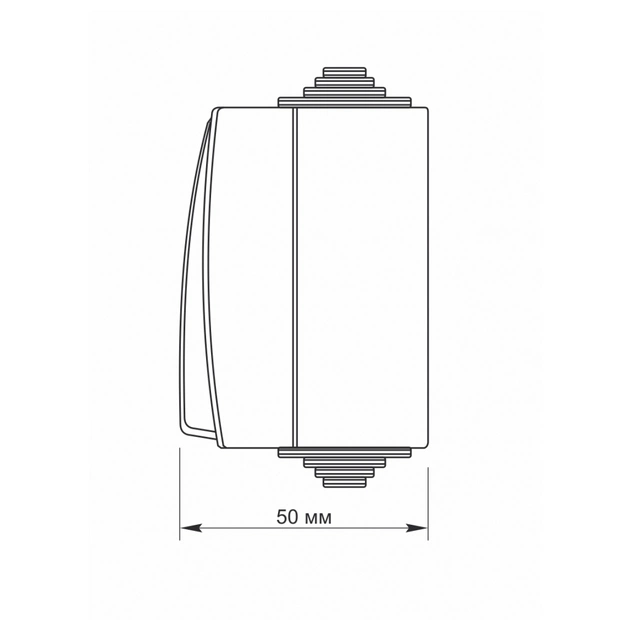 Перемикач Videx BINERA IP65 зовнішній 1кл прохідний (BINERA IP65 наружный 1кл проходной) - зображення 5