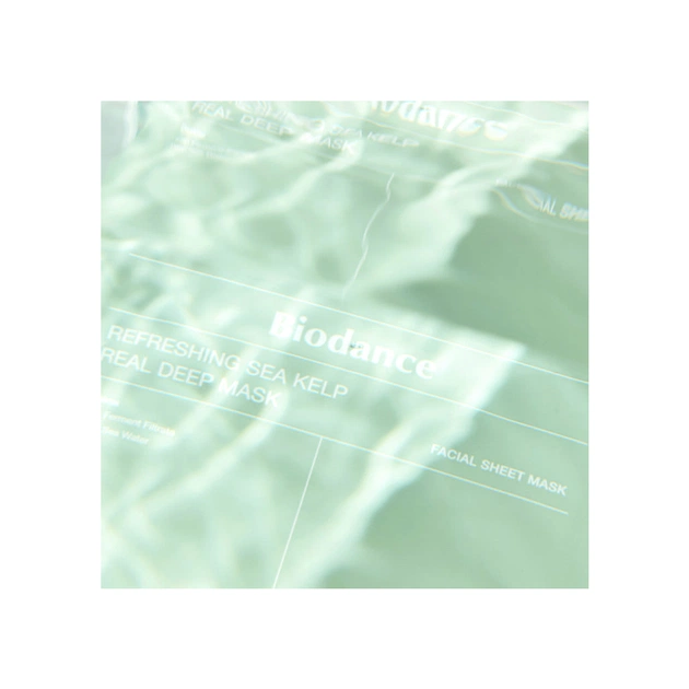 Маска для обличчя Biodance Refreshing Sea Kelp Real Deep Mask 34 г (8809937361473) - picture 4