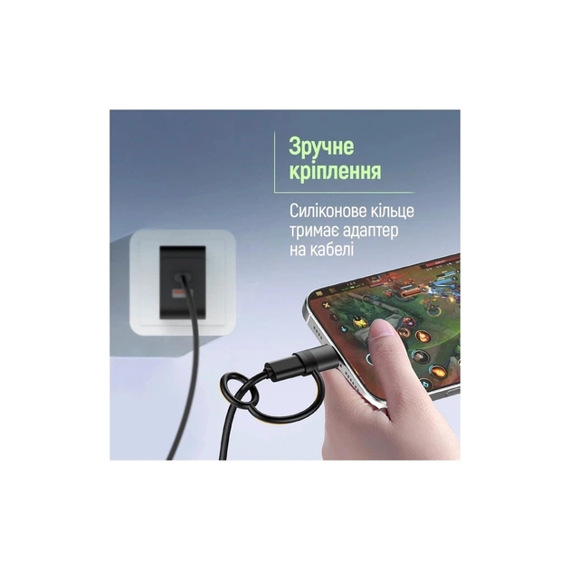 Перехідник Lightning F to USB-C M black ColorWay (CW-AD-CL2) - picture 10