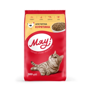 Сухий корм для кішок Мяу! з куркою 300 г (4820215364553) зображення 1