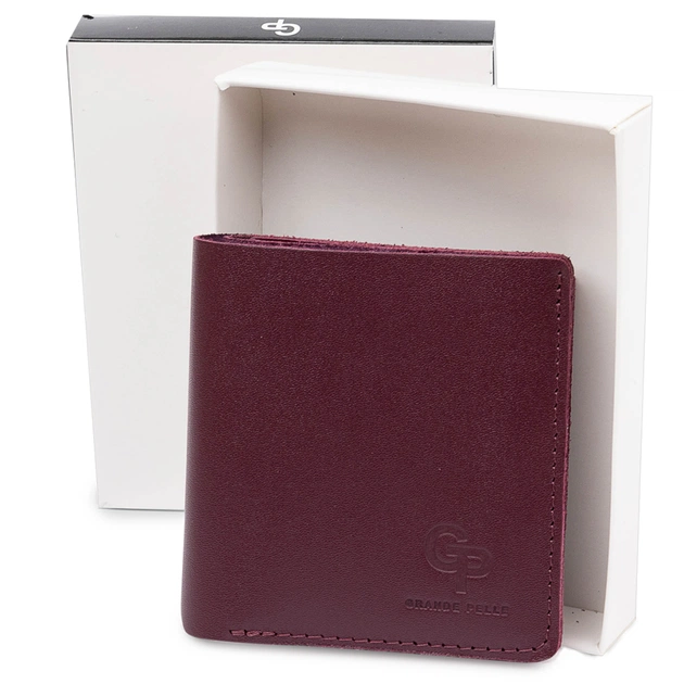 Гаманець Grande Pelle Бордовий (11518) - зображення 8