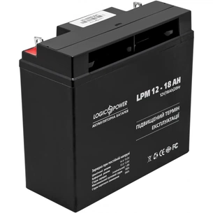 Батарея до ДБЖ LogicPower LPM 12В 18Ah (4133) зображення 1