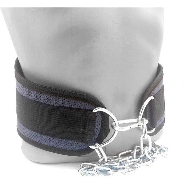 Обважнювач MadMax MFA-290 неопреновий з ланцюгом Сіро-Чорний L (MFB-290) - зображення 7