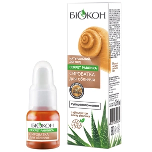 Сироватка для обличчя Біокон Натуральний догляд Секрет равлика 25 мл (4823110300374) зображення 1