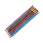 Олівець графітний Koh-i-Noor 1380 mix ASTRA, НВ, with eraser, 10шт (polybag) (1380 KIN 185х85) - уменьшенное изображение 1