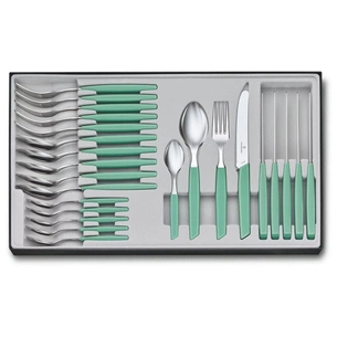 Набір столових приборів Victorinox Swiss Modern Table Set 24 шт Tomato Mint (6.9096.11W41.24) зображення 1