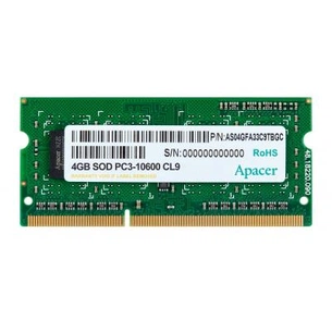 Модуль пам'яті для ноутбука SoDIMM DDR3 4GB 1333 MHz Apacer (DS.04G2J.K9M) зображення 1