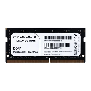 Модуль пам`ятi SO-DIMM 16GB/2666 DDR4 Prologix (PRO16GB2666D4SB)_Bulk зображення 1