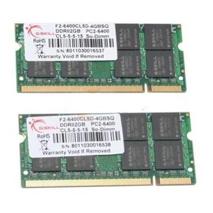 Модуль пам'яті для ноутбука SoDIMM DDR2 4GB(2x2GB) 800 MHz G.Skill (F2-6400CL5D-4GBSQ) зображення 1