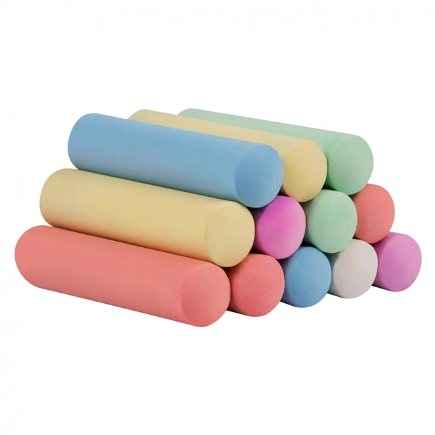 Крейда Yes кольорова Ninja 12 шт JUMBO в відрі (400509) - picture 2