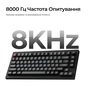 Клавіатура Keychron V1 8K Keychron Super Red Switch RGB USB UA Black (V1W-D1-UA) - зменшене зображення 9